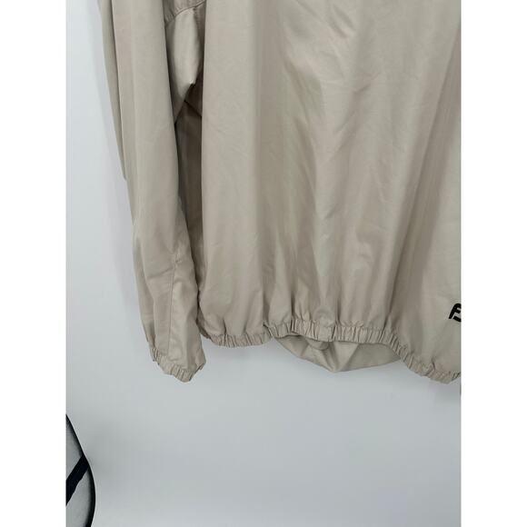 Footjoy Mens Pullover Windbreaker Size XL Tan Pockets Golf Casual Lightweight - Picture 3 of 10